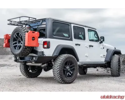 LOD Black Texture Destroyer Full Width Rear Bumper  w/ Tire Carrier Jeep JL Wrangler 2018-2022 - JBC1841