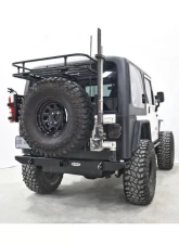LOD Black Texture Destroyer Expedition Series Rear Bumper w/ Tire Carrier Jeep Wrangler 1987-2006                                     - JBC9621 - Image 10