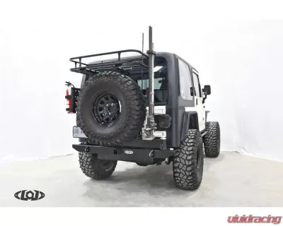 LOD Black Texture Destroyer Expedition Series Rear Bumper w/ Tire Carrier Jeep Wrangler 1987-2006 - JBC9621