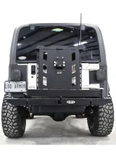 LOD Black Texture Destroyer Expedition Series Rear Bumper w/ Tire Carrier Jeep Wrangler 1987-2006                                     - JBC9621 - Image 5