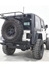 LOD Black Texture Destroyer Expedition Series Rear Bumper w/ Tire Carrier Jeep Wrangler 1987-2006                                     - JBC9621 - Image 6