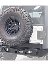 LOD Black Texture Destroyer Rear Bumper w/ Tire Carrier Jeep Wrangler 1987-2006                                     - JBC9641 - Image 10