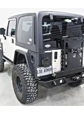 LOD Black Texture Destroyer Rear Bumper w/ Tire Carrier Jeep Wrangler 1987-2006                                     - JBC9641 - Image 4