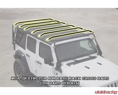 LOD Base Rack Long Cross Member (Single) Jeep Wrangler 2007-2022 - JCM0795