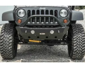 LOD Bare Steel Destroyer Shorty Front Bumper w/ Bull Bar Jeep JK Wrangler 2007-2017