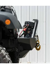 LOD Black Texture Destroyer Shorty Front Bumper w/o Guard Jeep JK Wrangler 2007-2017                                     - JFB0701 - Image 10