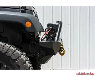 LOD Black Texture Destroyer Shorty Front Bumper w/o Guard Jeep JK Wrangler 2007-2017 - JFB0701