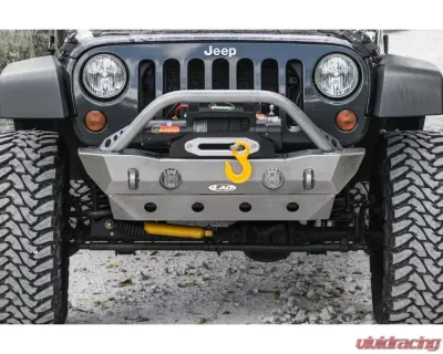LOD Black Texture Destroyer Shorty Front Bumper w/o Guard Jeep JK Wrangler 2007-2017 - JFB0701