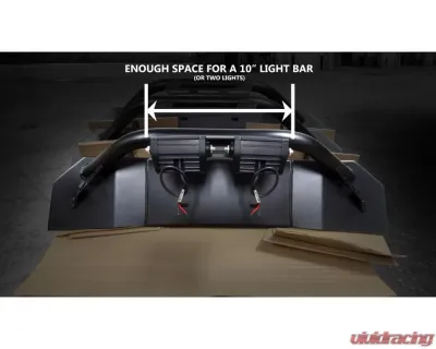 LOD Black Texture Destroyer Shorty Front Bumper w/o Guard Jeep JK Wrangler 2007-2017 - JFB0701