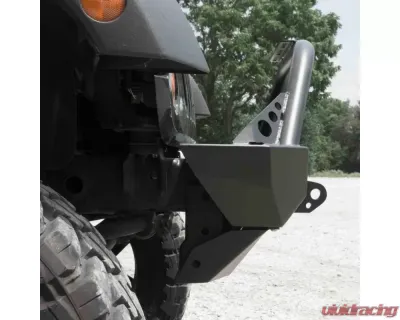 LOD Black Texture Destroyer Shorty Front Bumper w/o Guard Jeep JK Wrangler 2007-2017 - JFB0701