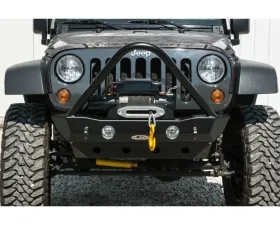 LOD Bare Steel Destroyer Shorty Front Bumper w/ Stinger Guard Jeep JK Wrangler 2007-2017
