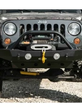 LOD Bare Steel Destroyer Mid-Width Front Bumper w/o Guard Jeep JK Wrangler 2007-2017                                     - JFB0710 - Image 14
