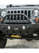 LOD Bare Steel Destroyer Mid-Width Front Bumper w/o Guard Jeep JK Wrangler 2007-2017                                     - JFB0710 - Image 10