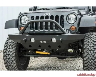 LOD Bare Steel Destroyer Mid-Width Front Bumper w/o Guard Jeep JK Wrangler 2007-2017 - JFB0710