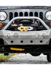 LOD Bare Steel Destroyer Mid-Width Front Bumper w/o Guard Jeep JK Wrangler 2007-2017                                     - JFB0710 - Image 11