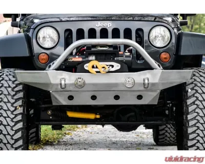 LOD Bare Steel Destroyer Mid-Width Front Bumper w/o Guard Jeep JK Wrangler 2007-2017 - JFB0710