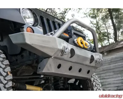 LOD Bare Steel Destroyer Mid-Width Front Bumper w/o Guard Jeep JK Wrangler 2007-2017 - JFB0710