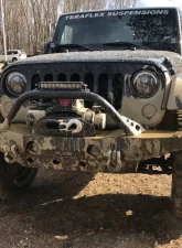 LOD Bare Steel Destroyer Mid-Width Front Bumper w/o Guard Jeep JK Wrangler 2007-2017                                     - JFB0710 - Image 6