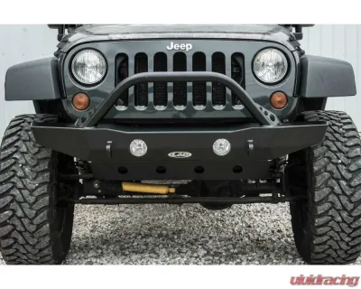 LOD Bare Steel Destroyer Mid-Width Front Bumper w/o Guard Jeep JK Wrangler 2007-2017 - JFB0710
