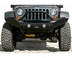 LOD Bare Steel Destroyer Full-Width Front Bumper w/ Bull Bar Jeep JK Wrangler 2007-2017