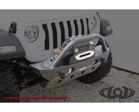 LOD Bare Steel Destroyer Shorty Front Bumper w/ Bull Bar - Jeep JL | JT 2018-2022