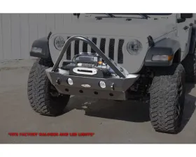 LOD Bare Steel Destroyer Shorty Front Bumper w/ Stinger Guard - Jeep JL | JT 2018-2022