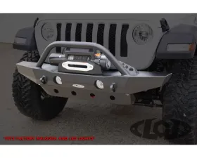 LOD Bare Steel Destroyer Mid-Width Front Bumper w/ Bull Bar - Jeep JL | JT 2018-2022