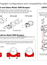 LOD Led Mount Kit (For Rubicon/Steel Bumper Only) Jeep JL | JT 2018-2022                                     - JFB1845 - Image 7