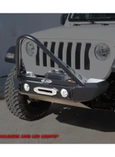 LOD Bare Steel Signature Series Shorty Front Bumper w/ Stinger Guard, Setup For Warn Power Plant Winch only Jeep JL | JT 2018-2022                                     - JFB1862 - Image 15