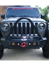 LOD Bare Steel Signature Series Shorty Front Bumper w/ Stinger Guard, Setup For Warn Power Plant Winch only Jeep JL | JT 2018-2022                                     - JFB1862 - Image 15