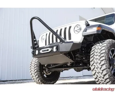 LOD Bare Steel Signature Series Shorty Front Bumper w/ Stinger Guard, Setup For Warn Power Plant Winch only Jeep JL | JT 2018-2022 - JFB1862