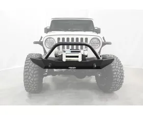 LOD Bare Steel Destroyer Full Front Bumper w/ Bull Bar Jeep Wrangler 1987-2006