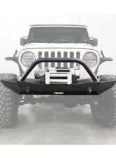 LOD Black Texture Destroyer Full Front Bumper w/ Bull Bar Jeep Wrangler 1987-2006                                     - JFB9675 - Image 4