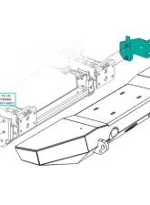 LOD Frame Tie-in Bracket (For Front Bumper) Jeep JK Wrangler 2007-2017                                     - JFT0701 - Image 3