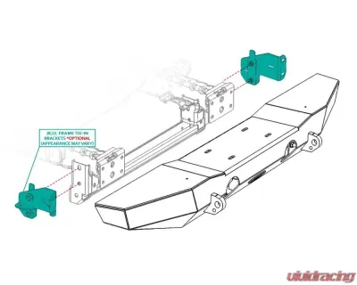 LOD Frame Tie-in Bracket (For Front Bumper) Jeep JK Wrangler 2007-2017 - JFT0701