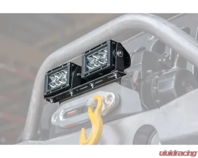 LOD Black Texture Destroyer Front Bumper Aux Light Mount Jeep Jt | Jl | Jk | Tj  | Yj 1987-2022 - JLM0701