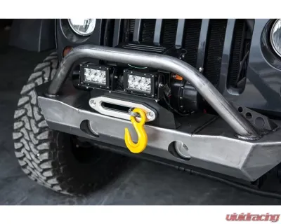 LOD Black Texture Destroyer Front Bumper Aux Light Mount Jeep Jt | Jl | Jk | Tj  | Yj 1987-2022 - JLM0701
