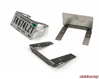 LOD Black Texture Destroyer Front Bumper License Plate Mount Jeep Jt | Jl | Jk | Tj | Yj 1987-2022 - JLP0701