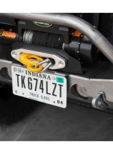 LOD Black Texture Destroyer Front Bumper License Plate Mount Jeep Jt | Jl | Jk | Tj | Yj 1987-2022                                     - JLP0701 - Image 2