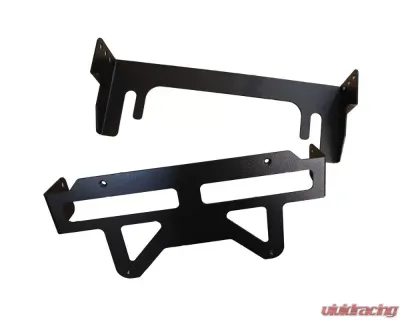 LOD Universal Front Bumper Fairlead Flip Up License Plate Mount - JLP0731