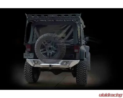 LOD Bare Steel Destroyer Shorty Rear Bumper Only  Jeep JK Wrangler 2007-2017 - JRB0700