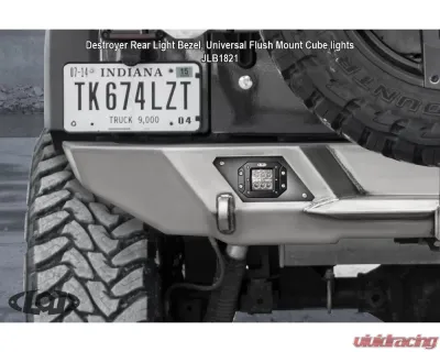 LOD Bare Steel Destroyer Shorty Rear Bumper Only  Jeep JK Wrangler 2007-2017 - JRB0700