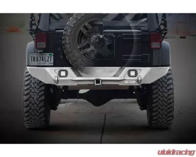 LOD Bare Steel Destroyer Full Rear Bumper Only Jeep JK Wrangler 2007-2017 - JRB0740