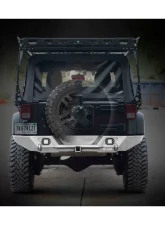 LOD Bare Steel Destroyer Full Rear Bumper Only Jeep JK Wrangler 2007-2017                                     - JRB0740 - Image 2