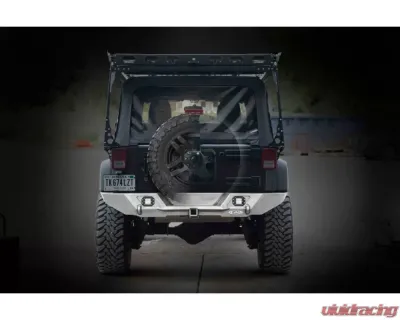 LOD Bare Steel Destroyer Full Rear Bumper Only Jeep JK Wrangler 2007-2017 - JRB0740
