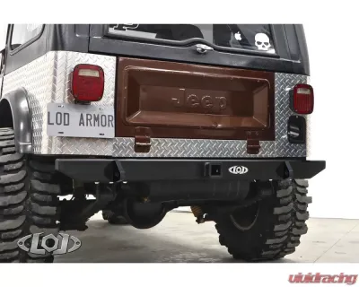LOD Bare Steel Expedition Rear Bumper Only Jeep Cj-7 1976-1986 - JRB7620