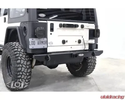 LOD Bare Steel Expedition Rear Bumper Only Jeep Wrangler 1987-2006 - JRB9620