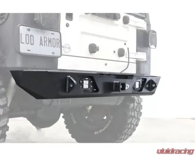 LOD Bare Steel Destroyer Rear Bumper Only Jeep Wrangler 1987-2006 - JRB9640