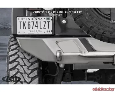 LOD Bare Steel Destroyer Rear Bumper Only Jeep Wrangler 1987-2006 - JRB9640