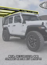 LOD Destroyer 4 Door Base Roof Rack Jeep JK Wrangler 2007-2017                                     - JRR0714 - Image 14